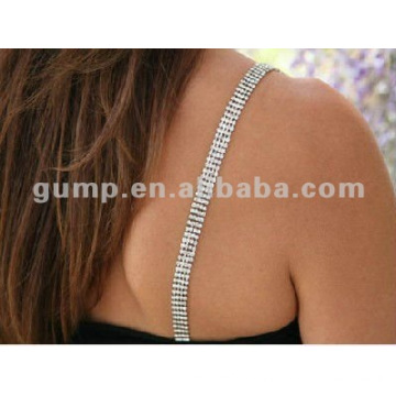 three rows rhinestone bra strap ( GBRD0141)